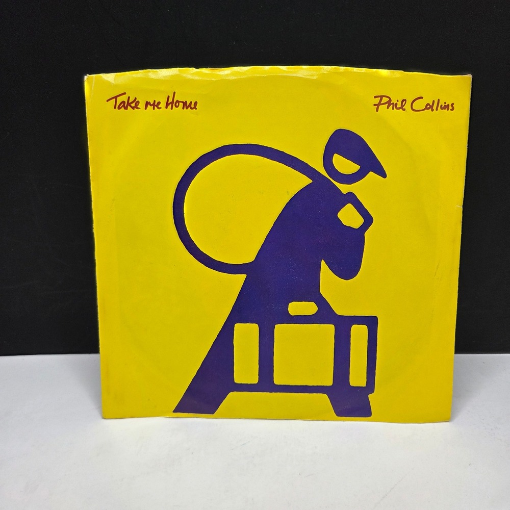 Phil Collins Take Me Home 7" Vinyl 45 RPM Single 1985 Atlantic Picture Sleeve 80